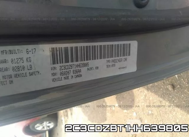 2C3CDZBT1HH639805 фото 10