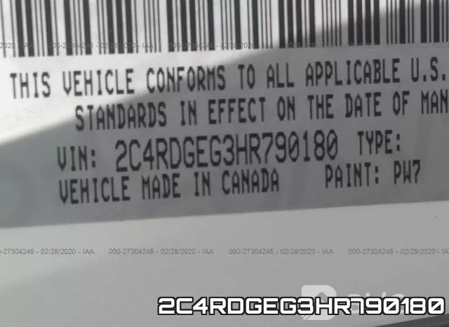 2C4RDGEG3HR790180 фото 10
