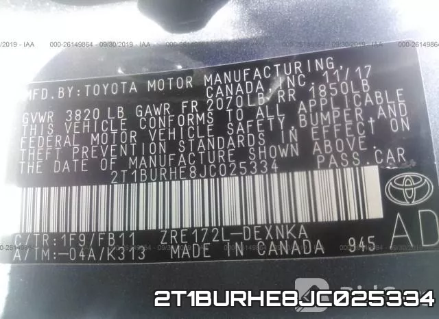 2T1BURHE8JC025334 фото 10