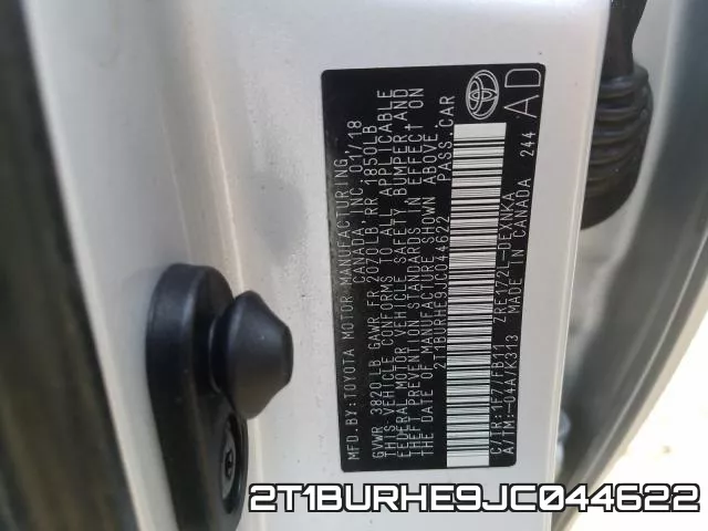 2T1BURHE9JC044622 фото 2