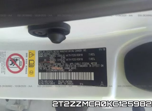 2T2ZZMCA0KC125982 фото 10