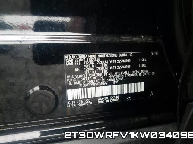 2T3DWRFV1KW034096 фото 2