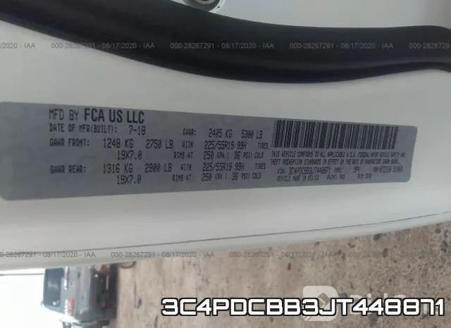 3C4PDCBB3JT448871 фото 10