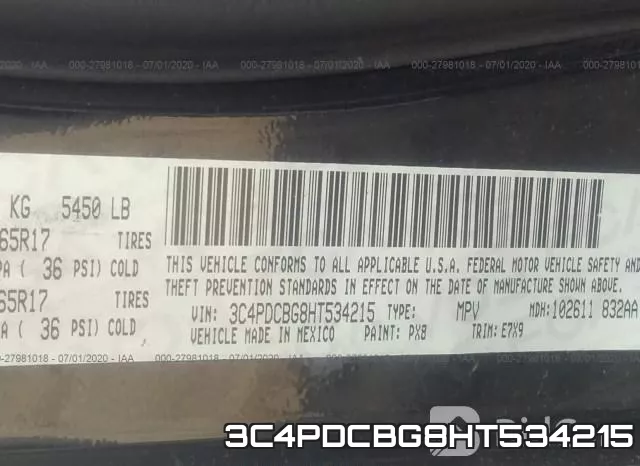3C4PDCBG8HT534215 фото 10
