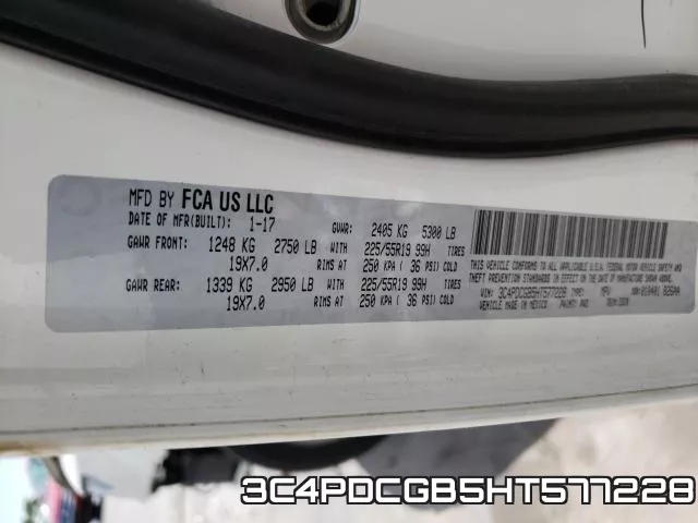 3C4PDCGB5HT577228 фото 2