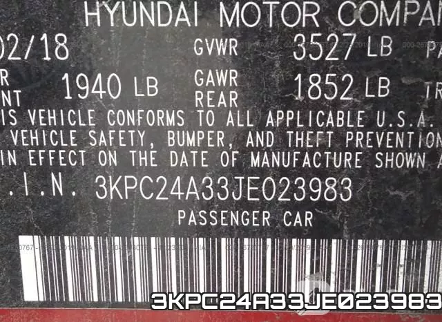 3KPC24A33JE023983 фото 9