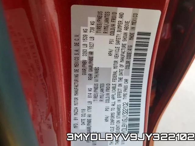 3MYDLBYV9JY322102 фото 2