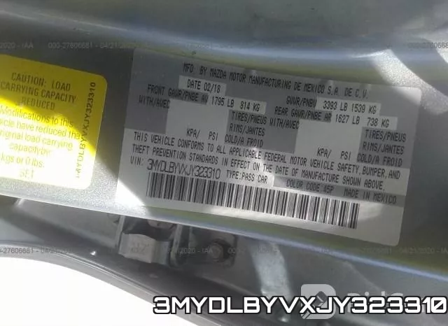 3MYDLBYVXJY323310 фото 9