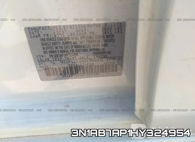3N1AB7AP1HY324954 фото 10