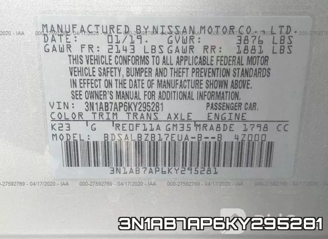 3N1AB7AP6KY295281 фото 10