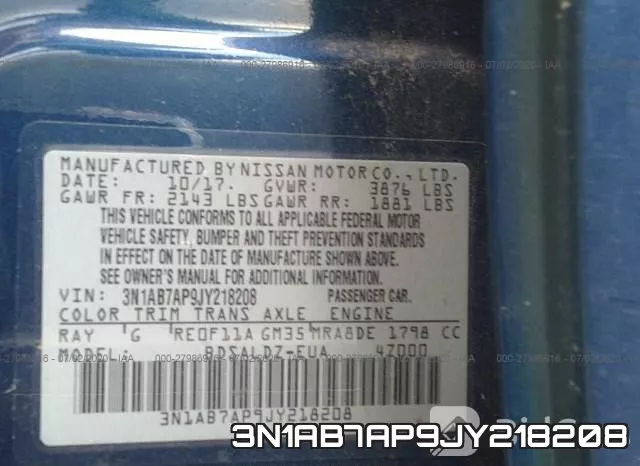 3N1AB7AP9JY218208 фото 10