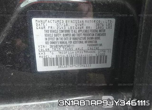 3N1AB7AP9JY346111 фото 10