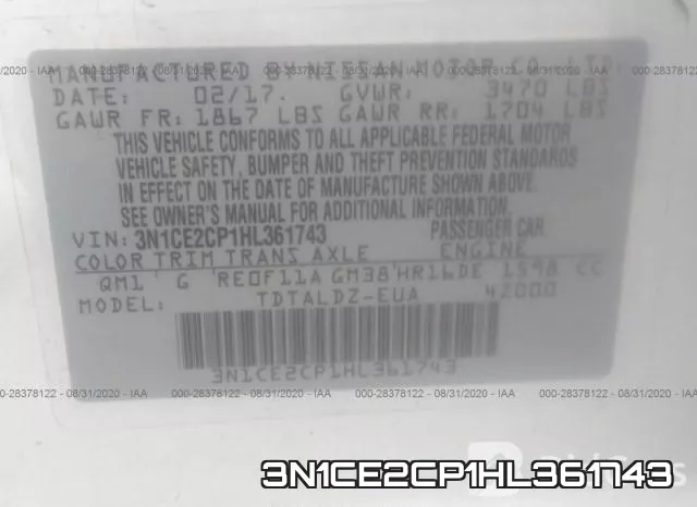 3N1CE2CP1HL361743 фото 10