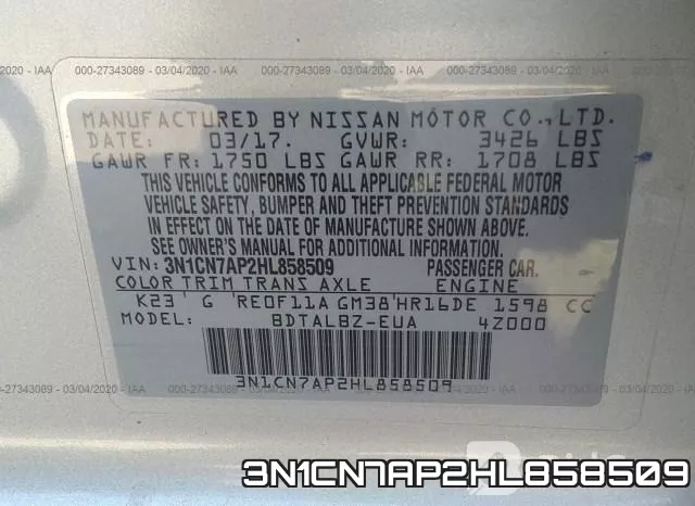 3N1CN7AP2HL858509 фото 10