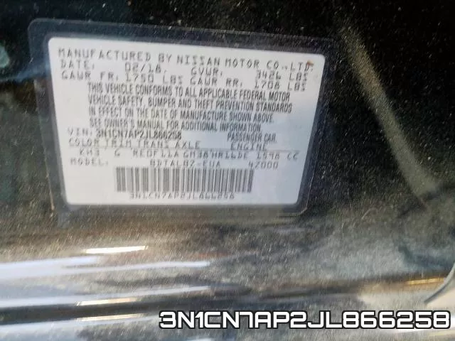 3N1CN7AP2JL866258 фото 2