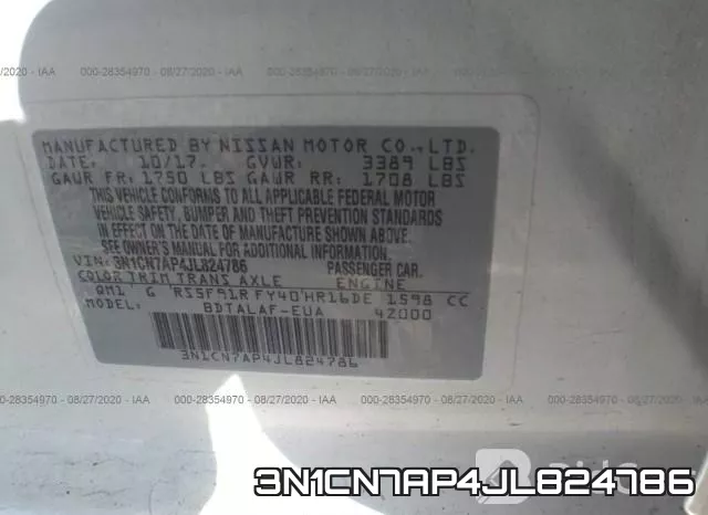 3N1CN7AP4JL824786 фото 10