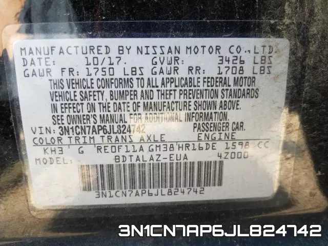 3N1CN7AP6JL824742 фото 2