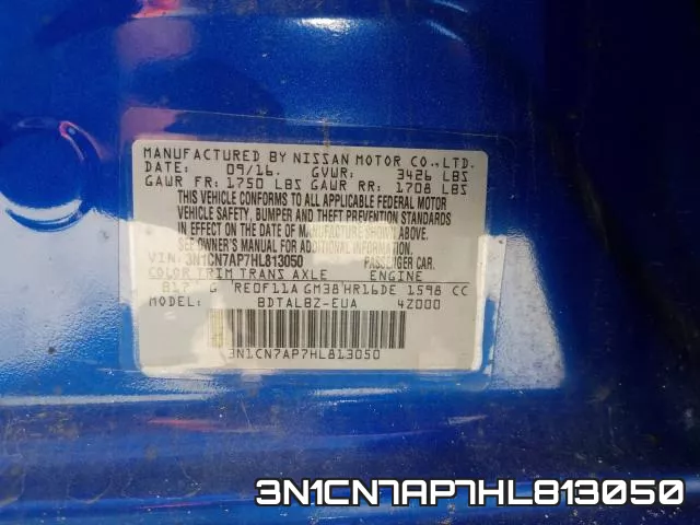 3N1CN7AP7HL813050 фото 2