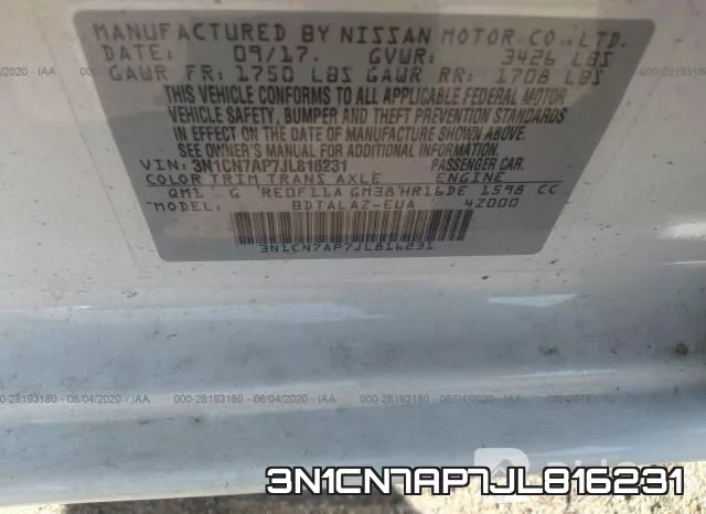 3N1CN7AP7JL816231 фото 10