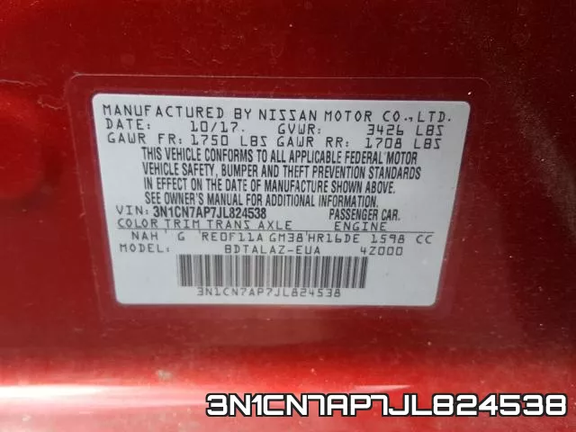 3N1CN7AP7JL824538 фото 2