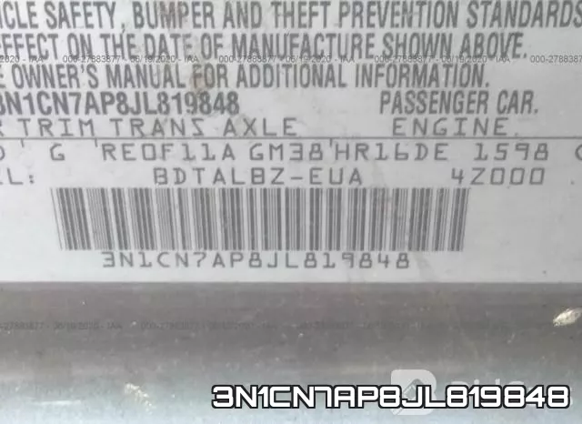 3N1CN7AP8JL819848 фото 10