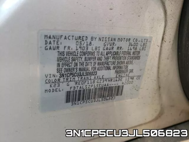 3N1CP5CU3JL506823 фото 2