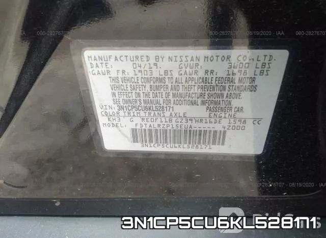 3N1CP5CU6KL528171 фото 10