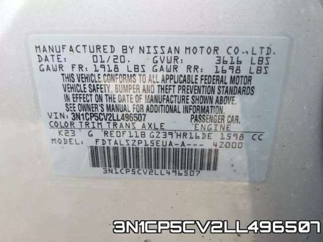 3N1CP5CV2LL496507 фото 2