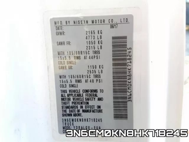3N6CM0KN8HK718245 фото 2