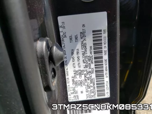 3TMAZ5CN8KM085331 фото 2