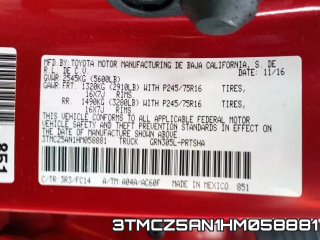 3TMCZ5AN1HM058881 фото 2