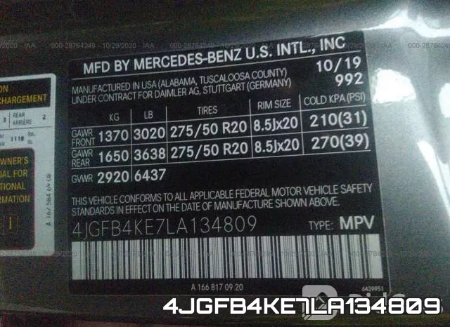 4JGFB4KE7LA134809 фото 10