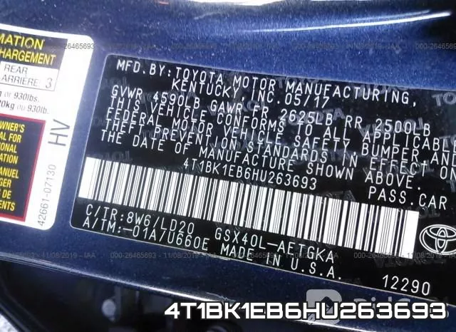 4T1BK1EB6HU263693 фото 10