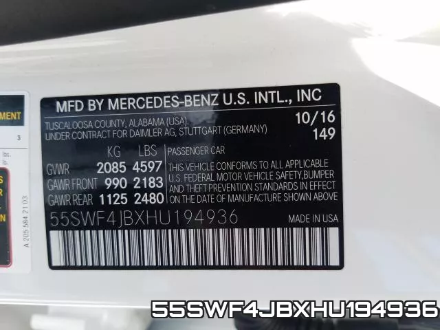 55SWF4JBXHU194936 фото 2