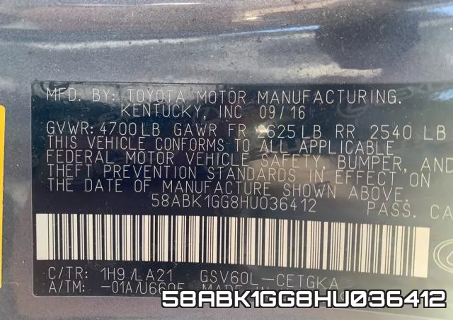 58ABK1GG8HU036412 фото 2