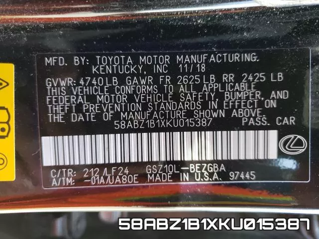 58ABZ1B1XKU015387 фото 2