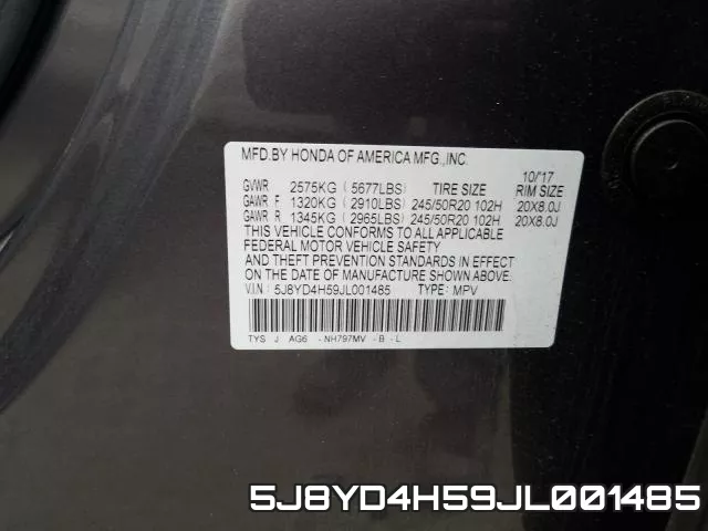 5J8YD4H59JL001485 фото 2