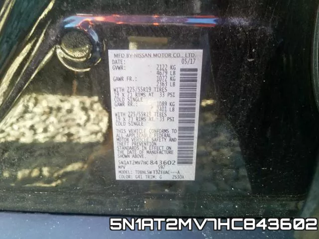 5N1AT2MV7HC843602 фото 2
