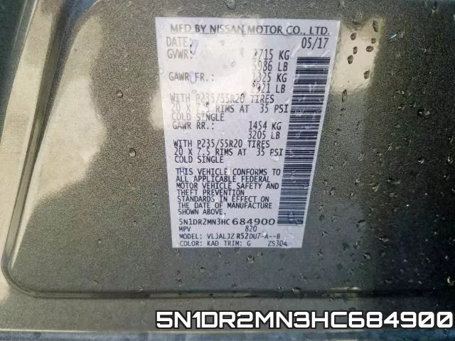 5N1DR2MN3HC684900 фото 2