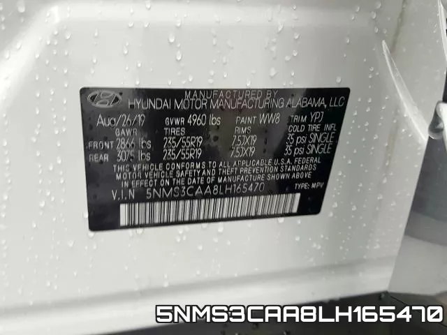 5NMS3CAA8LH165470 фото 2