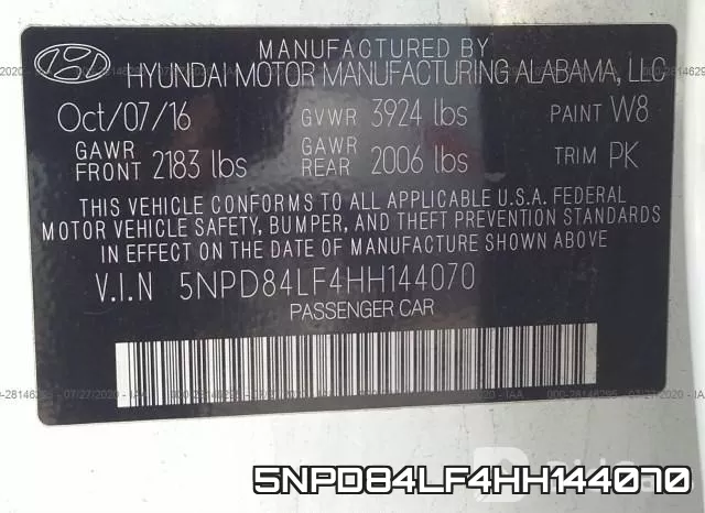 5NPD84LF4HH144070 фото 10