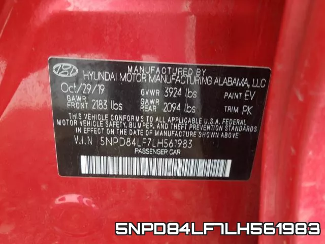 5NPD84LF7LH561983 фото 2
