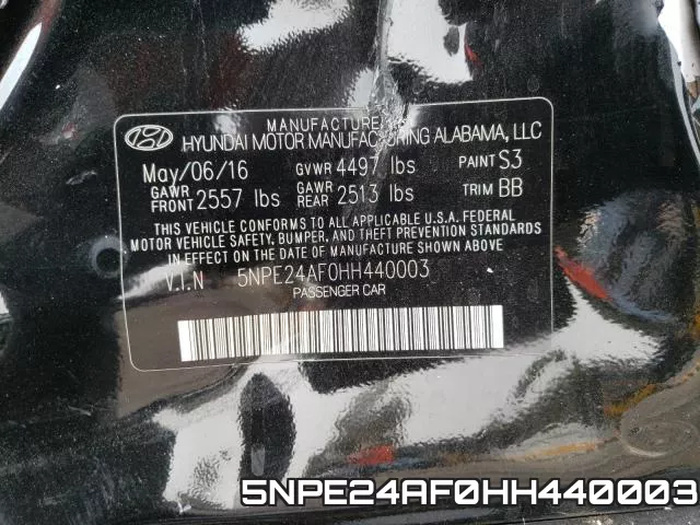 5NPE24AF0HH440003 фото 2