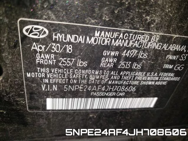 5NPE24AF4JH708606 фото 2
