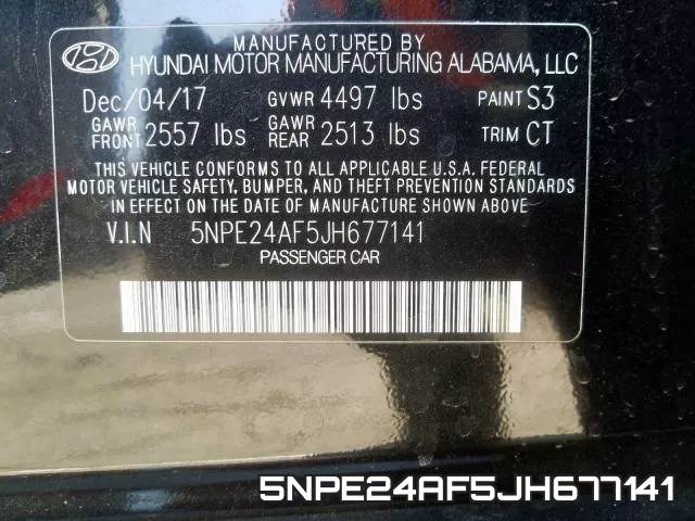 5NPE24AF5JH677141 фото 2