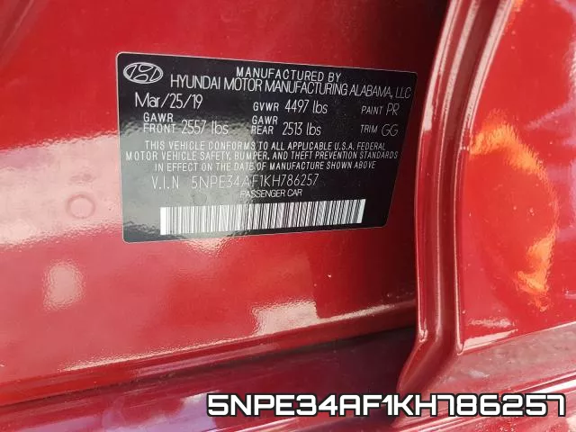 5NPE34AF1KH786257 фото 2