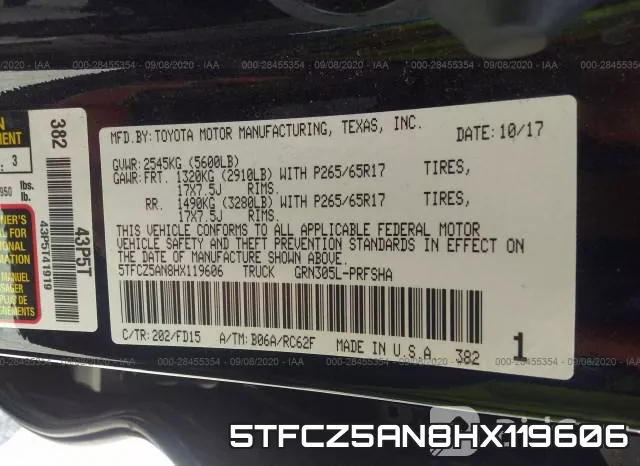 5TFCZ5AN8HX119606 фото 10