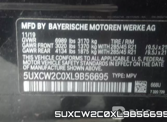 5UXCW2C0XL9B56695 фото 10