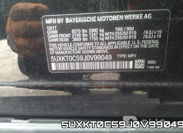 5UXKT0C59J0V99049 фото 10