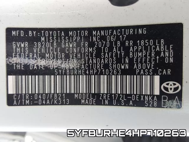 5YFBURHE4HP710263 фото 2